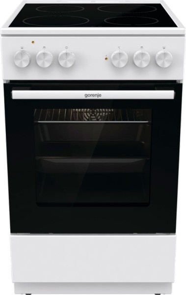 Электрическая плита Gorenje GEC5A41WG стеклокерамическая, белый