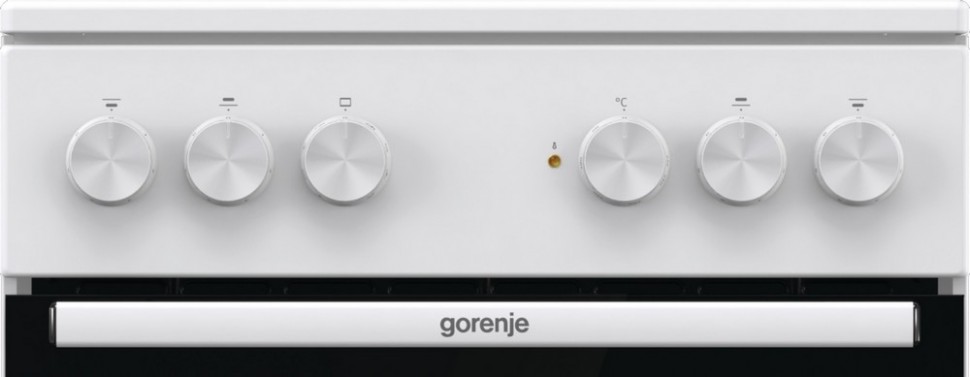 Электрическая плита Gorenje GEC5A41WG стеклокерамическая, белый