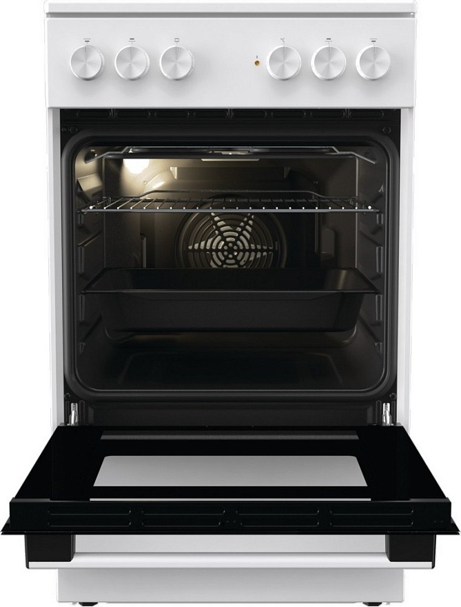 Электрическая плита Gorenje GEC5A41WG стеклокерамическая, белый