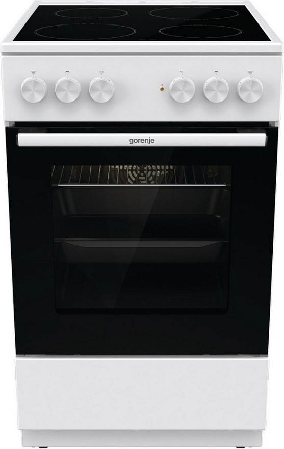 Электрическая плита Gorenje GEC5A41WG стеклокерамическая, белый