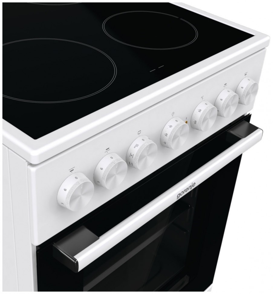 Электрическая плита Gorenje GEC5B41WG стеклокерамическая 