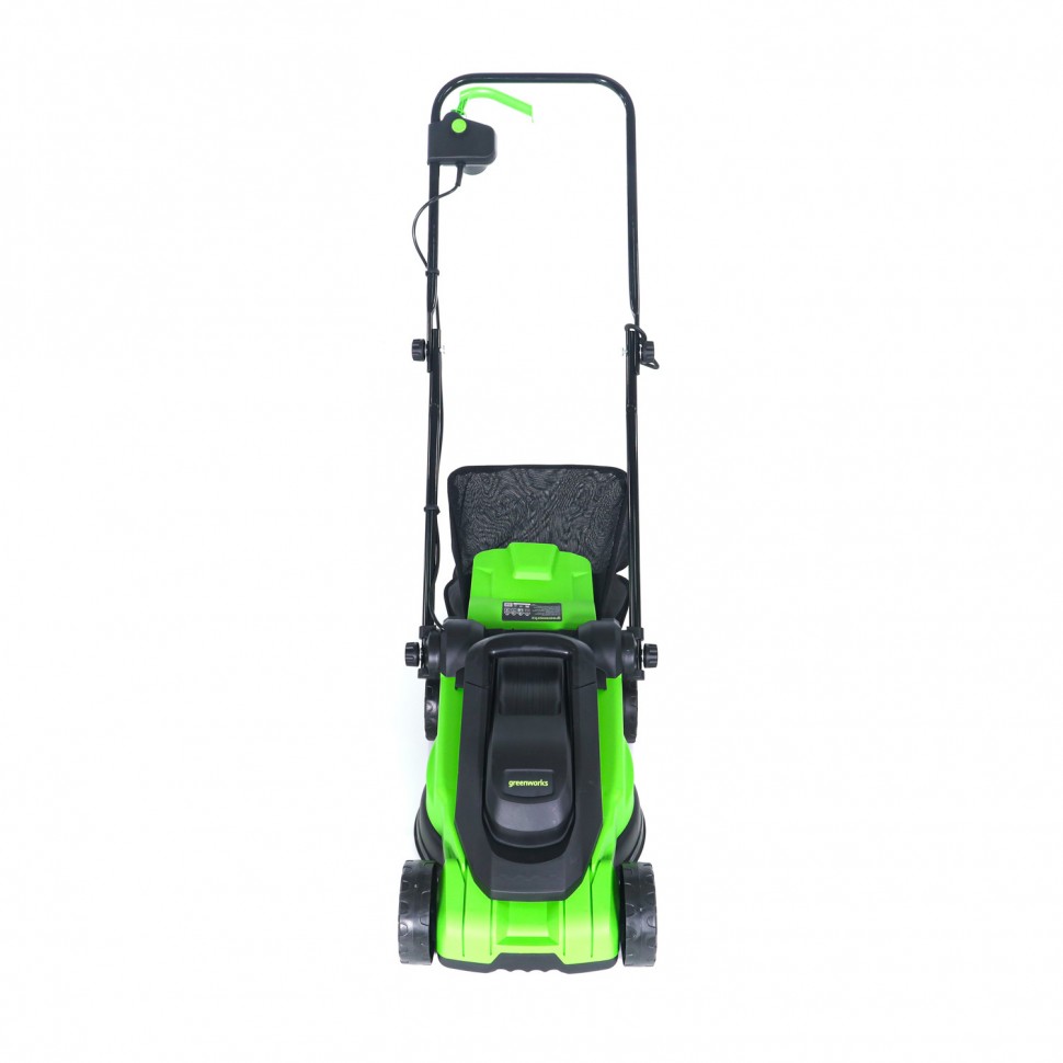 Газонокосилка GreenWorks GD1200LM32, 220v, 32 см, 1.2 кВт электрическая (2517807)