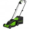 Газонокосилка GreenWorks GD1200LM32, 220v, 32 см, 1.2 кВт электрическая (2517807)