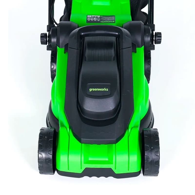 Газонокосилка GreenWorks GD1200LM32, 220v, 32 см, 1.2 кВт электрическая (2517807)
