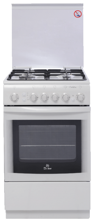 Газовая плита De Luxe 5040.41г(кр)чр белый