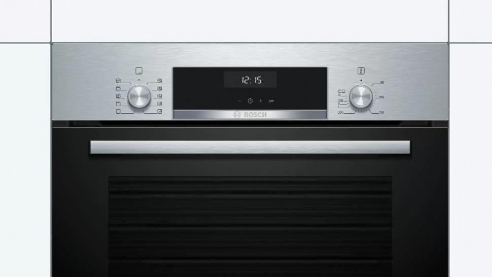 Встраиваемый электрический духовой шкаф Bosch HBJ558YS0Q Silver/Black