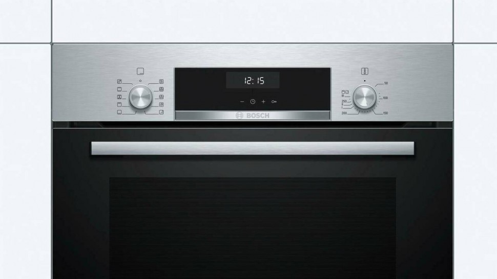 Встраиваемый электрический духовой шкаф Bosch HBJ558YS0Q Silver/Black