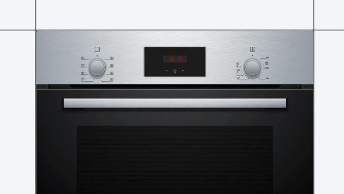 Встраиваемый электрический духовой шкаф Bosch HBF113BR0Q черный, серебристый