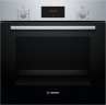 Встраиваемый электрический духовой шкаф Bosch HBF113BR0Q черный, серебристый