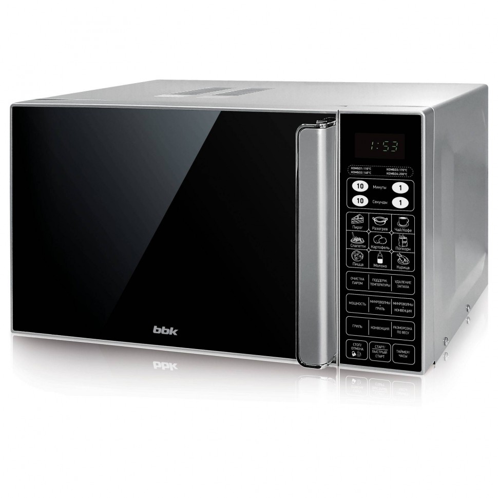 Микроволновая печь BBK 23MWC-982S/SB-M серебро/черный