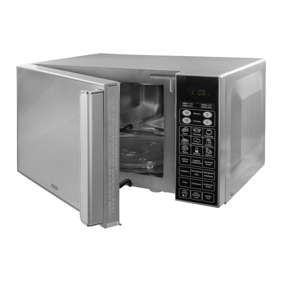 Микроволновая печь BBK 23MWC-982S/SB-M серебро/черный