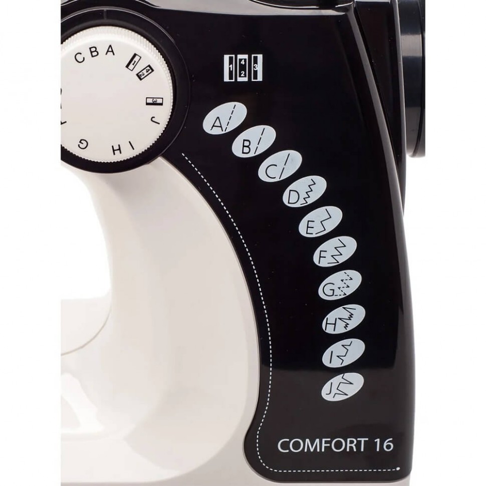 Швейная машина Comfort 16, бело-черный