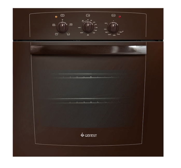 Встраиваемый газовый духовой шкаф GEFEST ДГЭ 601-01 К Brown