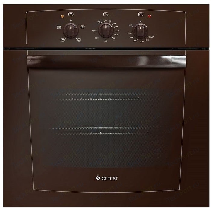 Встраиваемый газовый духовой шкаф GEFEST ДГЭ 601-01 К Brown