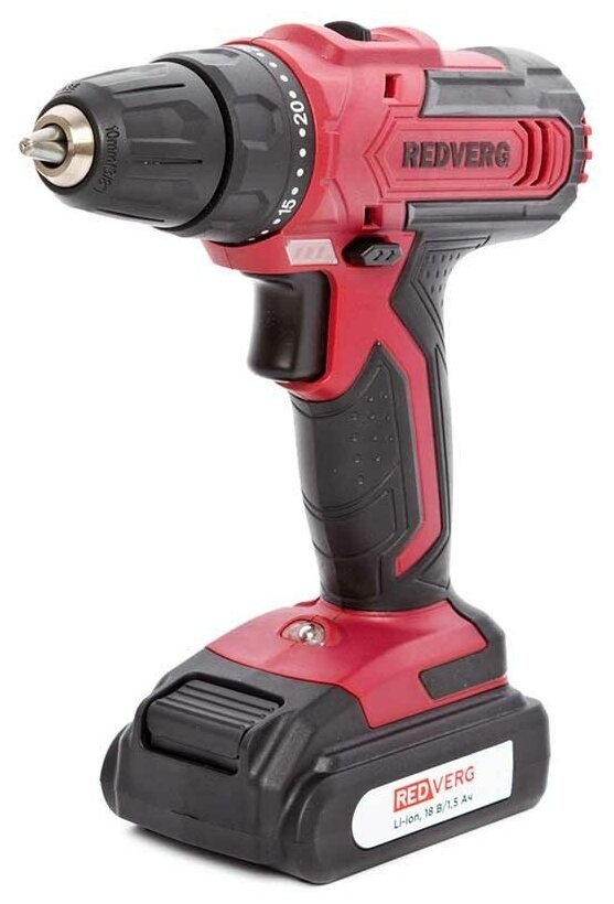 Аккумуляторная дрель-шуруповерт RedVerg RD-SD18L/2Y