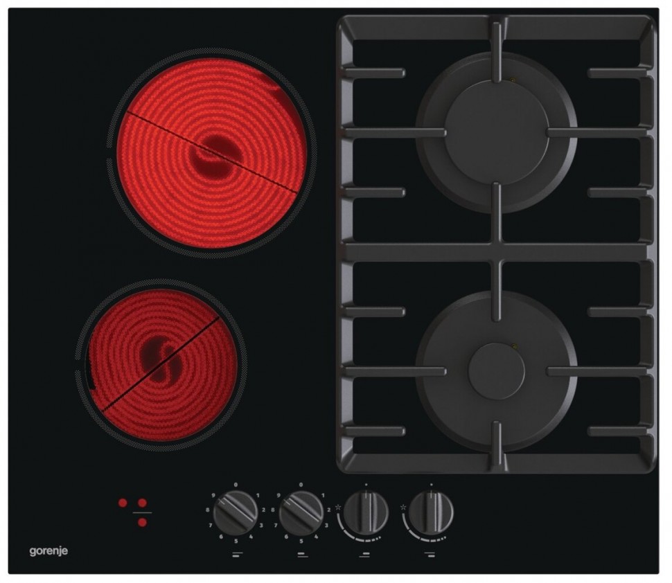 Комбинированная варочная панель Gorenje GCE 691 BSC, черный
