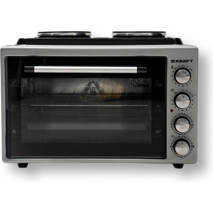 Мини-печь KRAFT KF-MOHP 3800 GR  серый