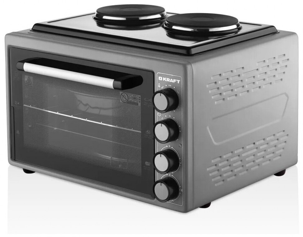 Мини-печь KRAFT KF-MOHP 3800 GR  серый
