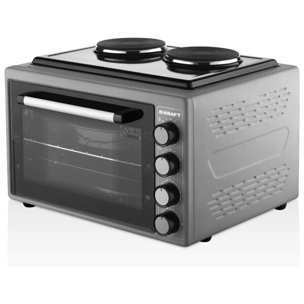 Мини-печь KRAFT KF-MOHP 3800 GR  серый