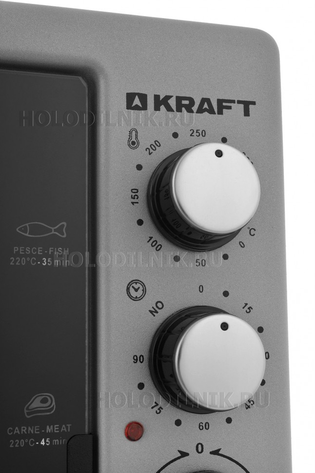 Мини-печь KRAFT KF-MOHP 3800 GR  серый