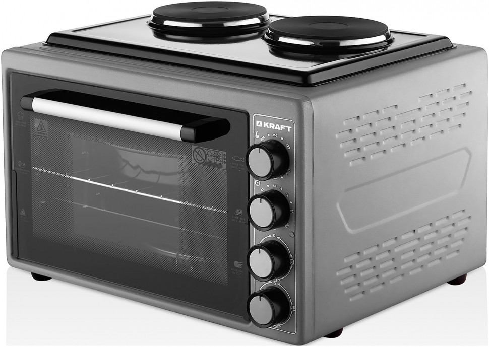 Мини-печь KRAFT KF-MOHP 3800 GR  серый