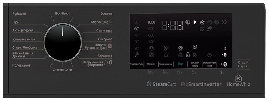 Стиральная машина Beko SteamCure WSPE7H616A антрацит