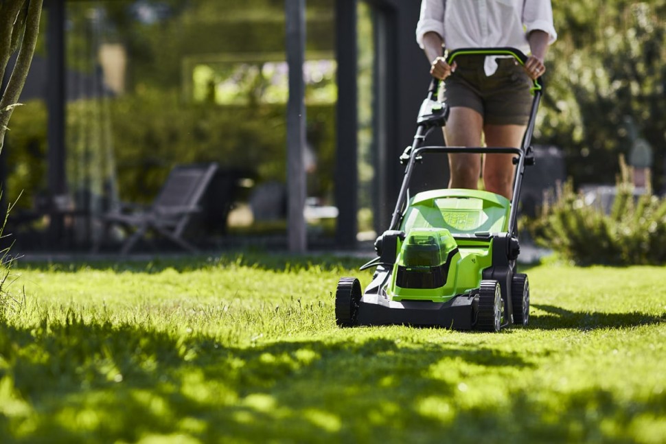 Газонокосилка GreenWorks G24X2LM41, 2*24V, 41 см, без АКБ и ЗУ аккумуляторная (2512607)