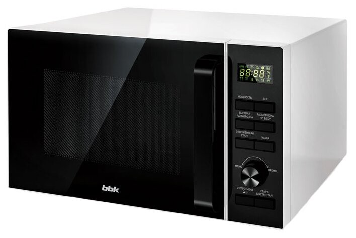 Микроволновая печь BBK 25MWS-970T/WB белый/черный