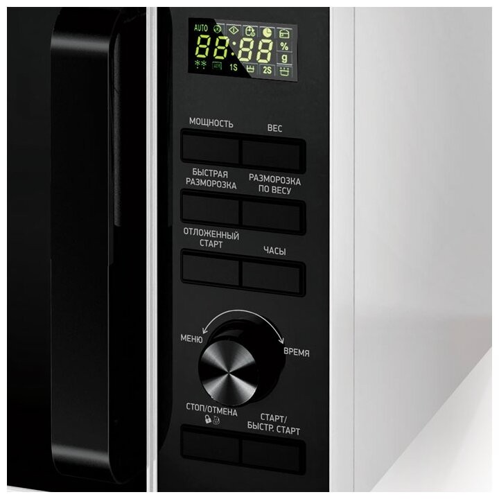 Микроволновая печь BBK 25MWS-970T/WB белый/черный