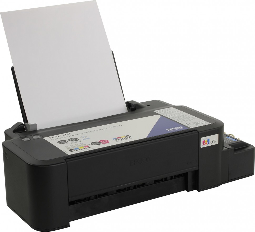 Принтер струйный Epson L121 A4 USB черный