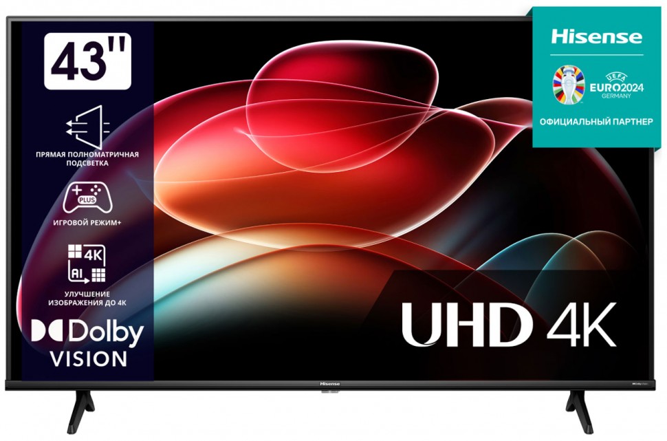 Телевизор Hisense 43A6K (108 см) черный