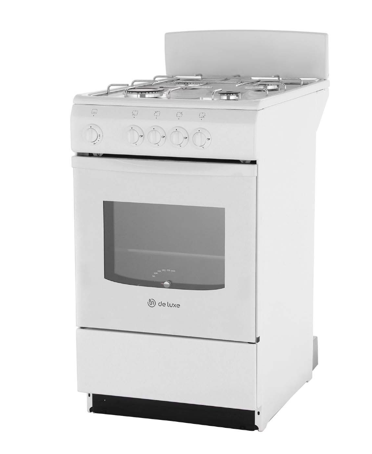 Газовая плита De Luxe 5040.38Г (Щ) белая