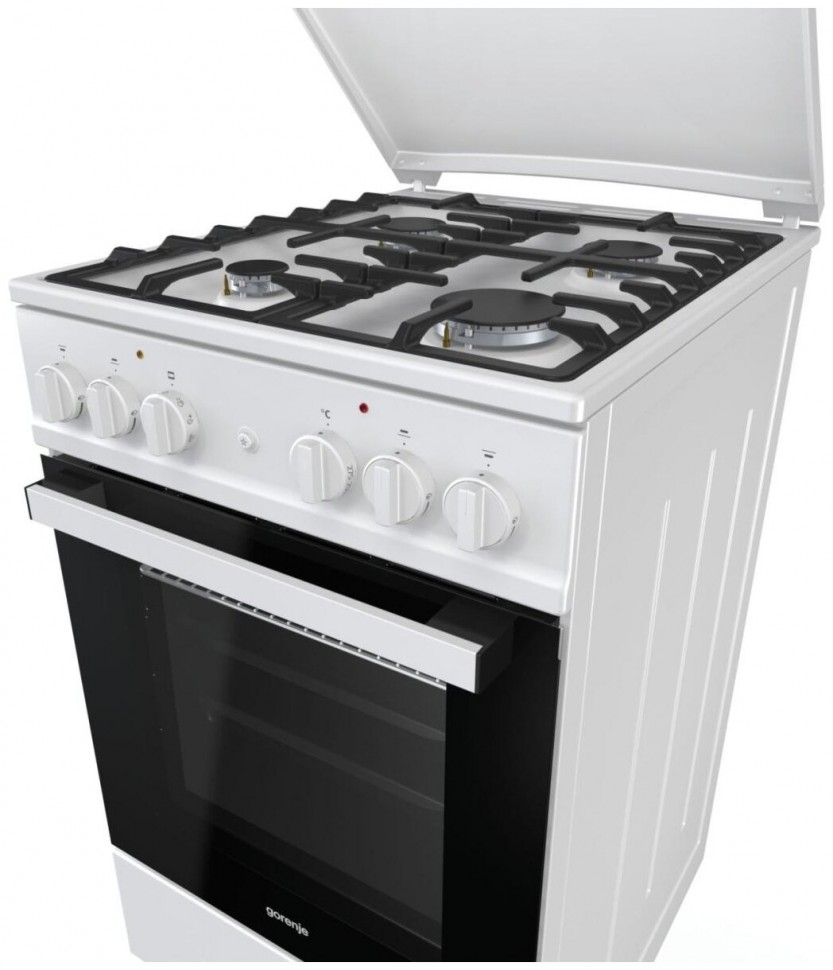 Комбинированная плита Gorenje KN 5142 WF-B, белый