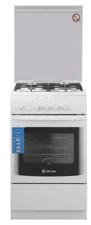 Газовая плита De Luxe 506040.14г(кр)чр белый