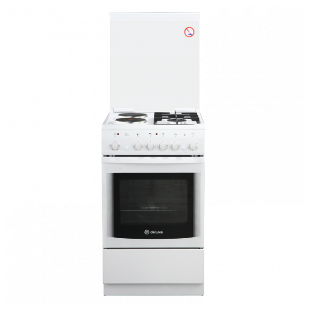 Комбинированная плита De Luxe 506022.05гэ(кр) ЧР-030, белый