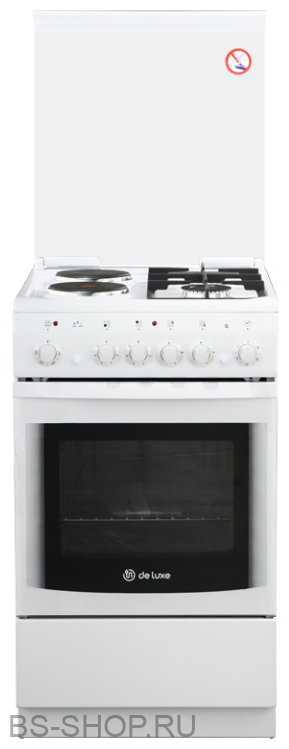 Комбинированная плита De Luxe 506022.05гэ(кр) ЧР-030, белый