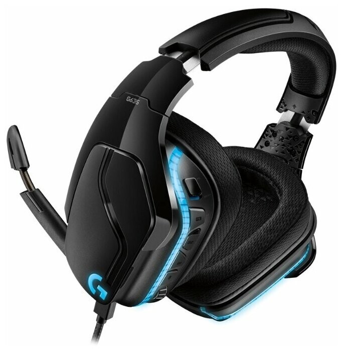 Компьютерная гарнитура Logitech G G635 LIGHTSYNC, черный
