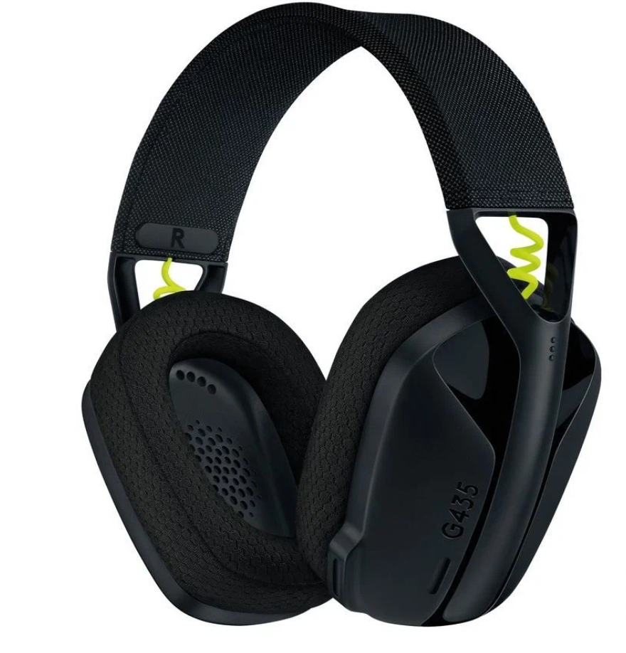 Гарнитура игровая Logitech G435, черный / желтый [981-001050]