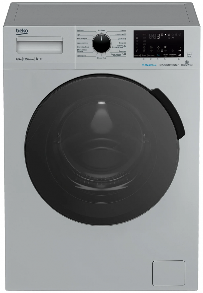 Стиральная машина Beko WSPE6H616S, серый/черный