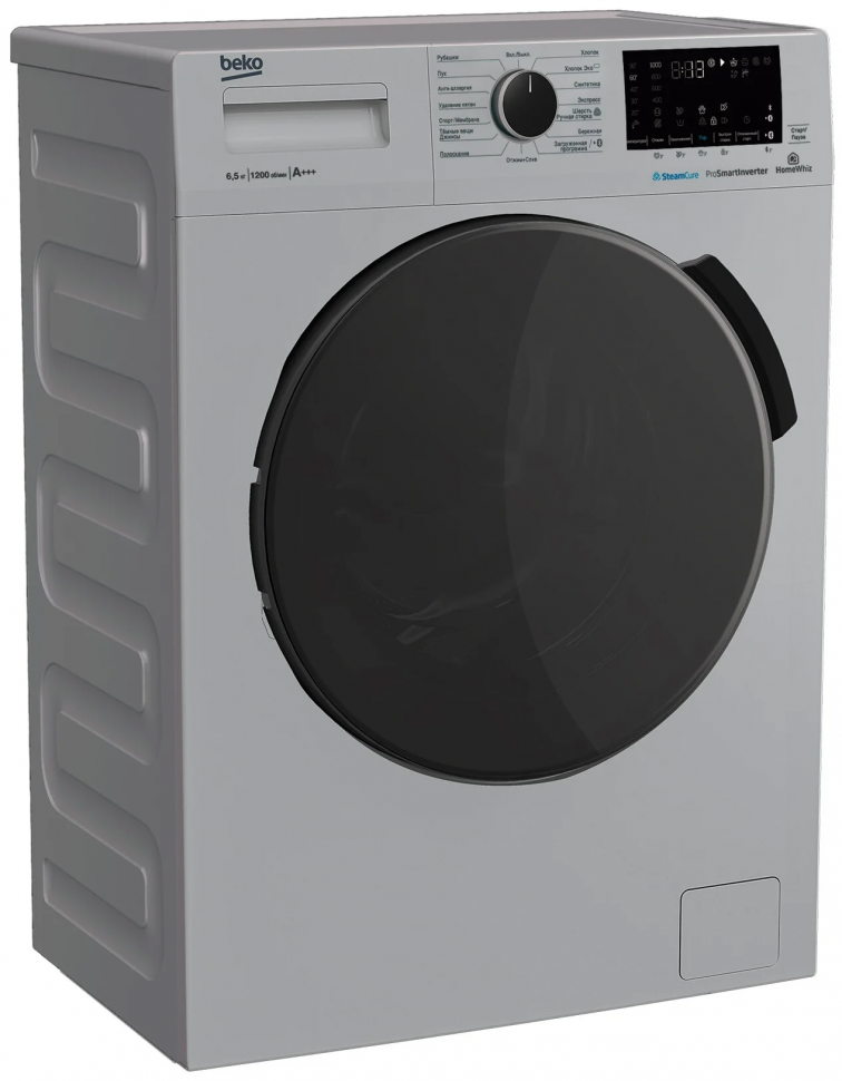 Стиральная машина Beko WSPE6H616S, серый/черный