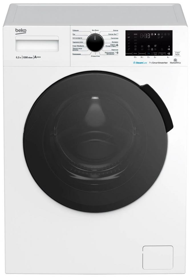 Стиральная машина Beko WSPE6H616S, серый/черный